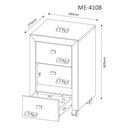 Ver imagem 2 de Conjunto de Escritório com Escrivaninha 02 pç CJ43018-085 Tecno Móbili - Tecno Móbili Nogal