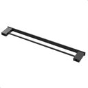 Ver imagem 4 de Porta Toalhas de Banho Duplo Preto Dupla Fixação F.master