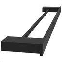 Ver imagem 5 de Porta Toalhas de Banho Duplo Preto Dupla Fixação F.master