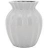 Vaso Decorativo em Cerâmica Branco 16cm - Anita - 2