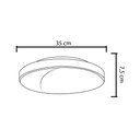 Ver imagem 4 de Plafon Painel Sobrepor Luminária Sala Jantar Quarto 3 Lâmpadas Redondo Soquete E27 Prata