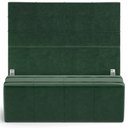 Ver imagem 1 de Kit Cabeceira Cama Box King 195cm com Calçadeira Roma W01 Couríssimo Verde - Lyam