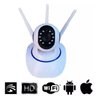 Câmera HD 720P Wireless 3 Antenas Wifi Infravermelho P2P - 7