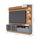 Ver imagem 5 de Home para TV Home para TV Ate 70 200cm MDP com LED Freijó Cinza Fosco Colibri Móveis