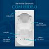 Banheira Retangular Gardenia com Hidro - 127v - 4