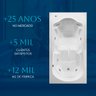 Banheira Retangular Gardenia com Hidro - 127v - 5