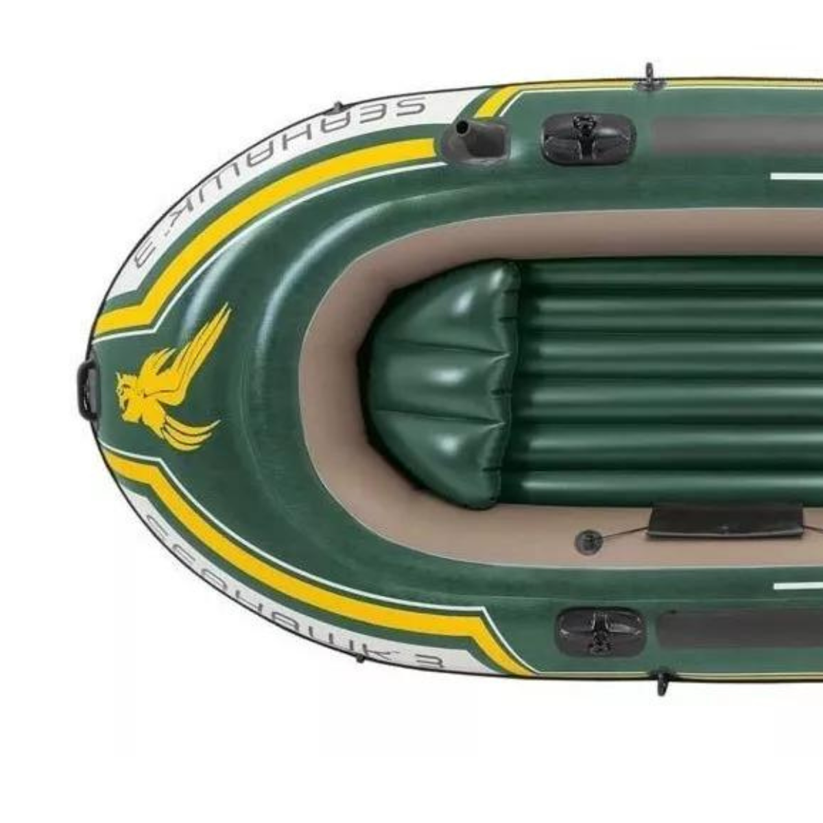 Bote Seahawk 300 Intex Pvc Super Forte + Remo Aluminio 2,95m 360kg:verde - 8