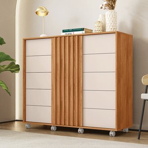 Cômoda Caemmun Pegasus Ripado 2 Portas e 5 Gavetas