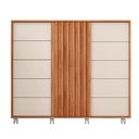 Ver imagem 2 de Cômoda Caemmun Pegasus Ripado 2 Portas e 5 Gavetas