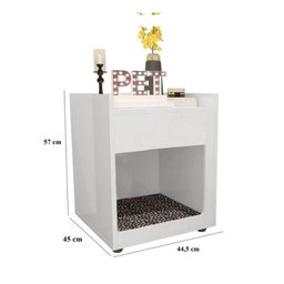 Mesa De Cabeceira/cama Pet Natural Em Mdf - 2