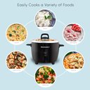 Ver imagem 3 de Elite Gourmet Panela Elétrica de Arroz 10 Xícaras com Panela Inox (preta)