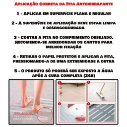 Fita Antiderrapante 50 Mm X 30 Metros - Preta - 4