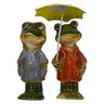 Casal de Sapos Decorativos Guarda-Chuva em Cerâmica - 1