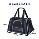 Ver imagem 1 de Bolsa Transporte Cao Cachorro Gato Pet Faixa Refletiva Animal de Estimaçao Pequeno Porte Onibus Carr