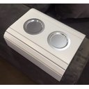 Ver imagem 3 de Esteira Decorativa Laqueada Apoio Sofá Copo Alumínio Branco