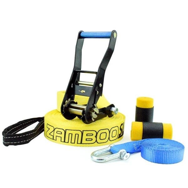 Slackline Zamboo Pro Black 15 Metros - Amarelo