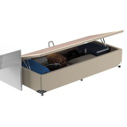 Box Baú Solteiro Probel Luxo Suede - 5