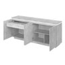 Balcão Buffet Lux 4 Portas 1 Prateleira com Led 100% Mdf Off White - Mavaular - 3