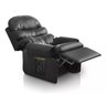 Poltrona do Papai Reclinavel em Courino Conforto Botão Preto - 4