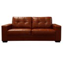 Ver imagem 1 de Sofá de Couro 3lgrs Londres 206cm M06 Conhaque com Brilho
