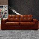 Ver imagem 6 de Sofá de Couro 3lgrs Londres 206cm M06 Conhaque com Brilho