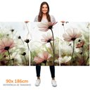 Ver imagem 3 de Kit 3 Quadros Retangulares 90x60 - Flores Cosmo