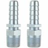 Espigão Fixo 3/4" com Rosca Macho 1/2" Npt com Canal para Abraçadeira Lavadora Pistão e Alta Press - 1