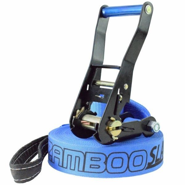 Slackline Zamboo Basic Black 20 Metros - Azul