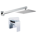 Ver imagem 1 de Kit Ducha Quadrada 20x20 Slim e Acabamento para Registro Monocomando Base Docol 3/4 Alavanca Cromado