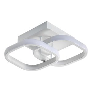 Luminária Led 3em1 Quadrado Moderno Bivolt 20w Sobrepor Pret