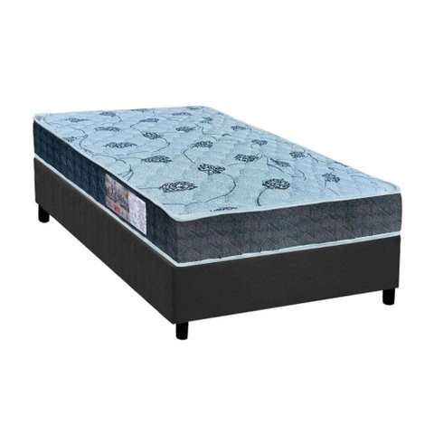 Cama Box Solteiro: Colchão Ortopédico Orthoflex D45/ep Anatômico Cecina + Base Gray(88x188)