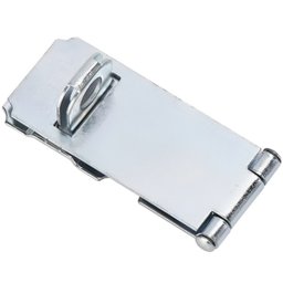 Dobradiça Porta Cadeado Fecho Trinco Zincado 14cm para Portão Gaveta Armário | Silvana | Kit 04 Un - 7