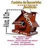 Casinha De Passarinho Para Canários Colonial Artesanato Mdf - 5