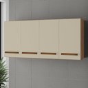 Ver imagem 2 de Armario Aereo 4p 120 Cm Mara Savana Off White Mobbs