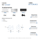 Ver imagem 5 de Cabide Gancho para Banheiro Alto Brilho Atenas Grego Metal