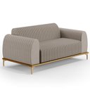 Ver imagem 1 de Sofá 150cm 2 Lugares Base Gold Molino D06 Linho C-370 Bege - Mpozenato
