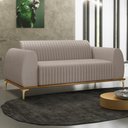Ver imagem 2 de Sofá 150cm 2 Lugares Base Gold Molino D06 Linho C-370 Bege - Mpozenato