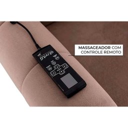 Poltrona do Papai Reclinável MH 1216 Two Way c/ Massagem Suede Cinza - Herval - 6