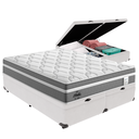 Ver imagem 1 de Cama Box Baú Queen e Colchão Molas Ensacadas Berlim Probel