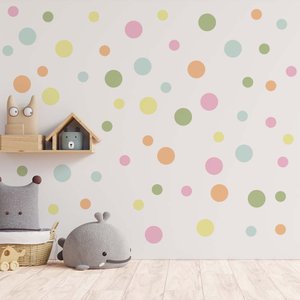 Adesivo De Parede Decorativo Bolinhas 2 medidas