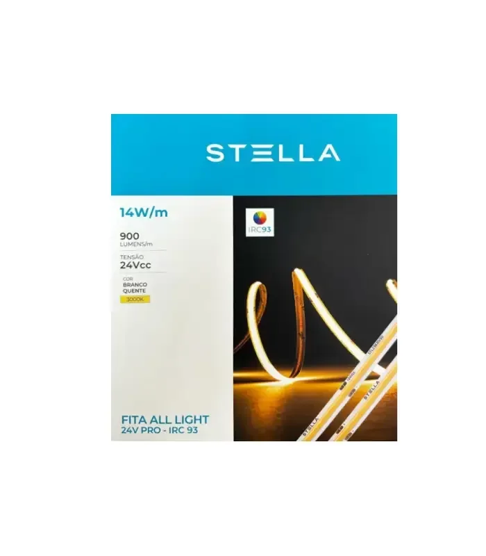 Fita Led Stella All Light 14w/mt Cob 3000k 24v - 1
