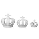 Ver imagem 1 de Trio de Coroas imperial em Cerâmica Decorativa Branca