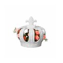 Ver imagem 2 de Trio de Coroas imperial em Cerâmica Decorativa Branca