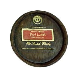 Tampa de Barril Artesanal Média em Alto Relevo Decor - Whisky Red Label - 1 Tampa de Barril Artesanal Média em Alto Relevo Decor - Whisky Red Label - 1
