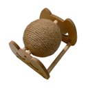 Ver imagem 3 de Arranhador Gato Pet Bolinha Rasqueavel Brinquedo Sisal Relaxante Anti Estresse Confortavel Decoraçao