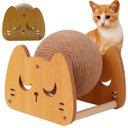 Ver imagem 1 de Arranhador Gato Pet Bolinha Rasqueavel Brinquedo Sisal Relaxante Anti Estresse Confortavel Decoraçao