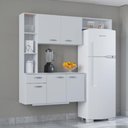 Ver imagem 1 de Cozinha Poquema Suspensa com Balcão Isis Branco