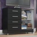 Ver imagem 4 de Comoda Gisele 4 Gavs 2 Portas Onix