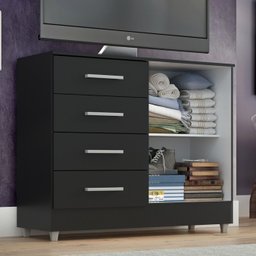 Comoda Gisele 4 Gavs 2 Portas Onix - 3