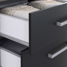 Comoda Gisele 4 Gavs 2 Portas Onix - 4